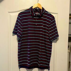 Vineyard Vines - Sankaty Polo - Size M - Navy/Red/White Striped